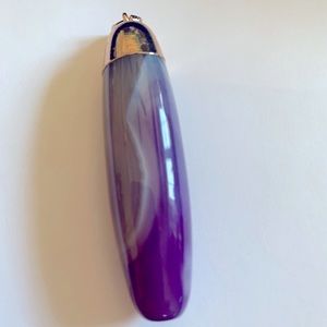 Purple agate pendant